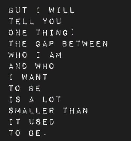 I'll tell you one thing