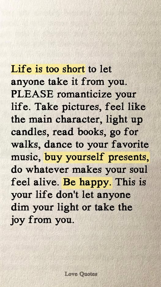be happy