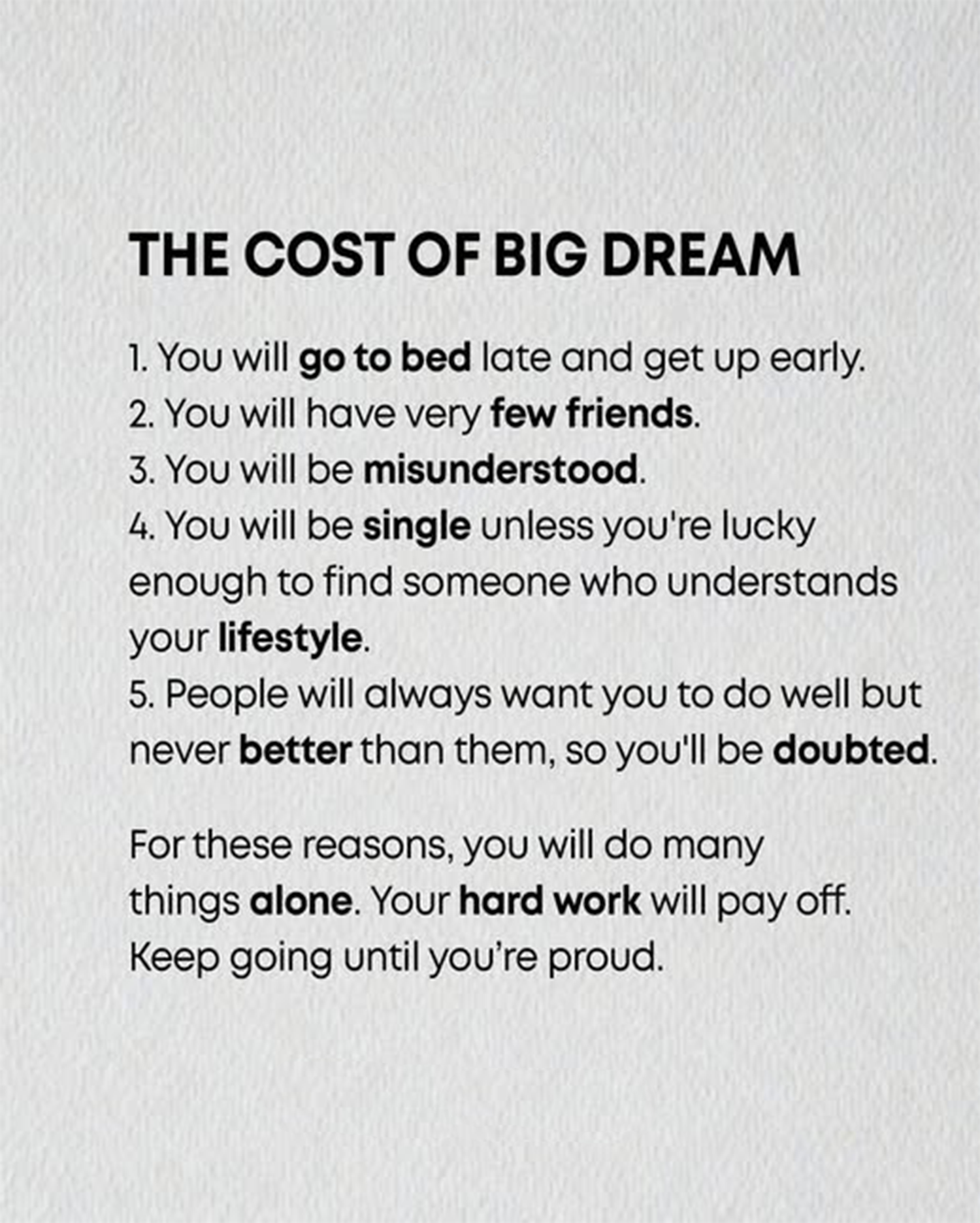 cost to dream