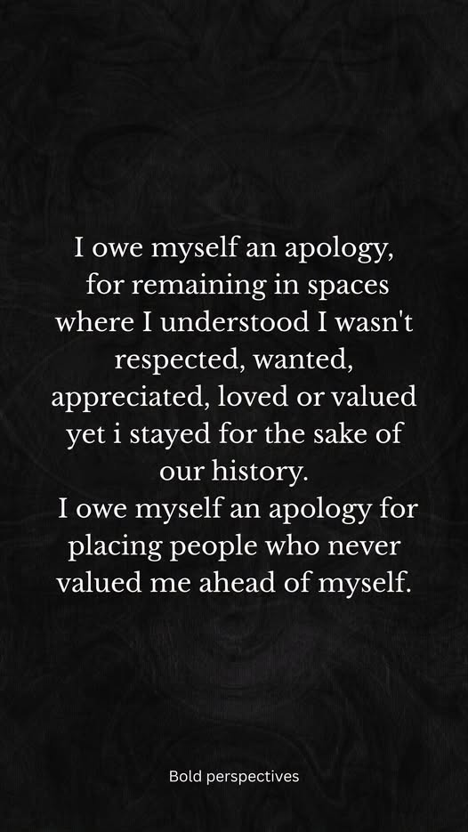placing people who never valued me above mysel
